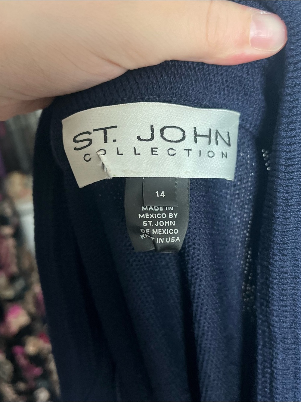 Old Money Quiet Luxury St. John Collection Wool Knit Maxi Coat Size 14 - Picture 4 of 6